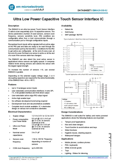 EM6420 Datenblatt