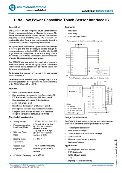 EM6420 Datenblatt