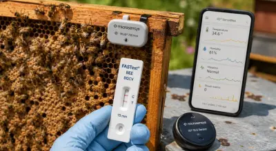 Rapid tests and sensor data enhance digital bee health