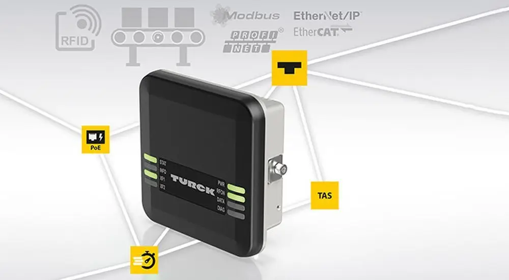 Turck Q150: Kompakter UHF-RFID-Reader mit EtherCAT und Multiprotokoll-Ethernet