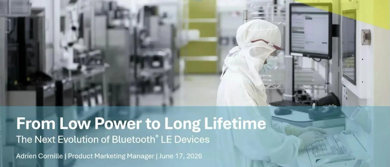 Lecture by EM Microelectronic's Adrien Cornille: Scaling Bluetooth LE Sustainably