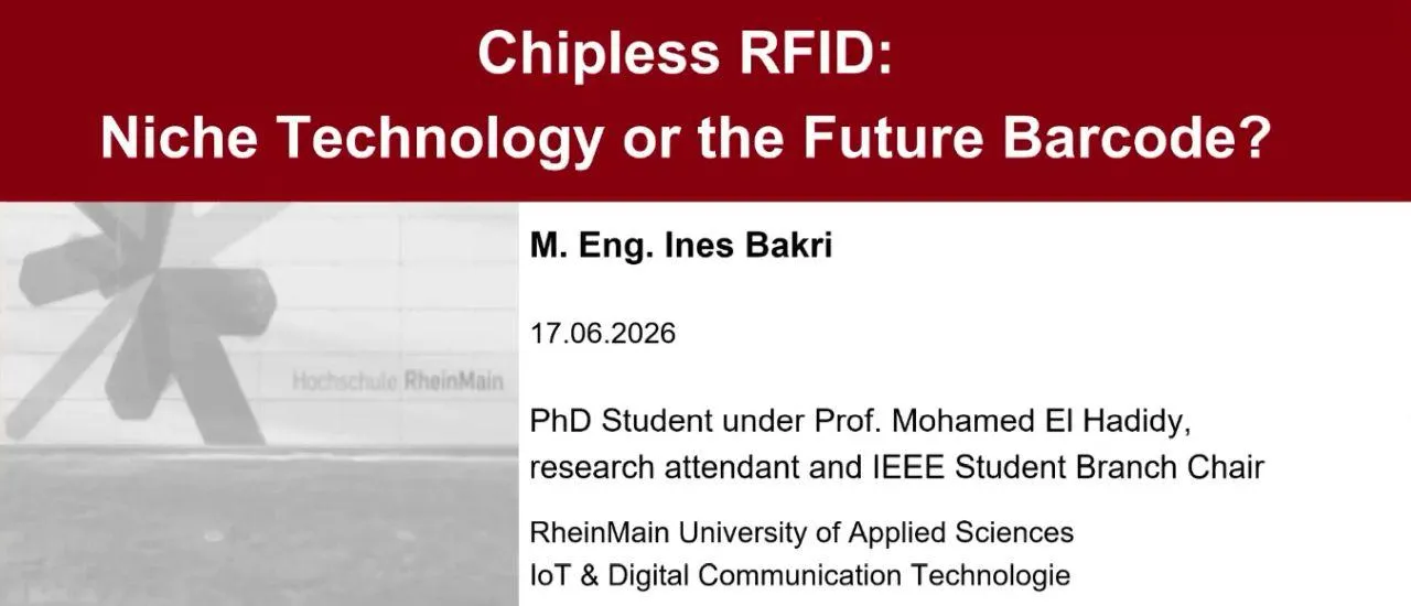Lecture by Ines Bakri: Understanding Chipless RFID