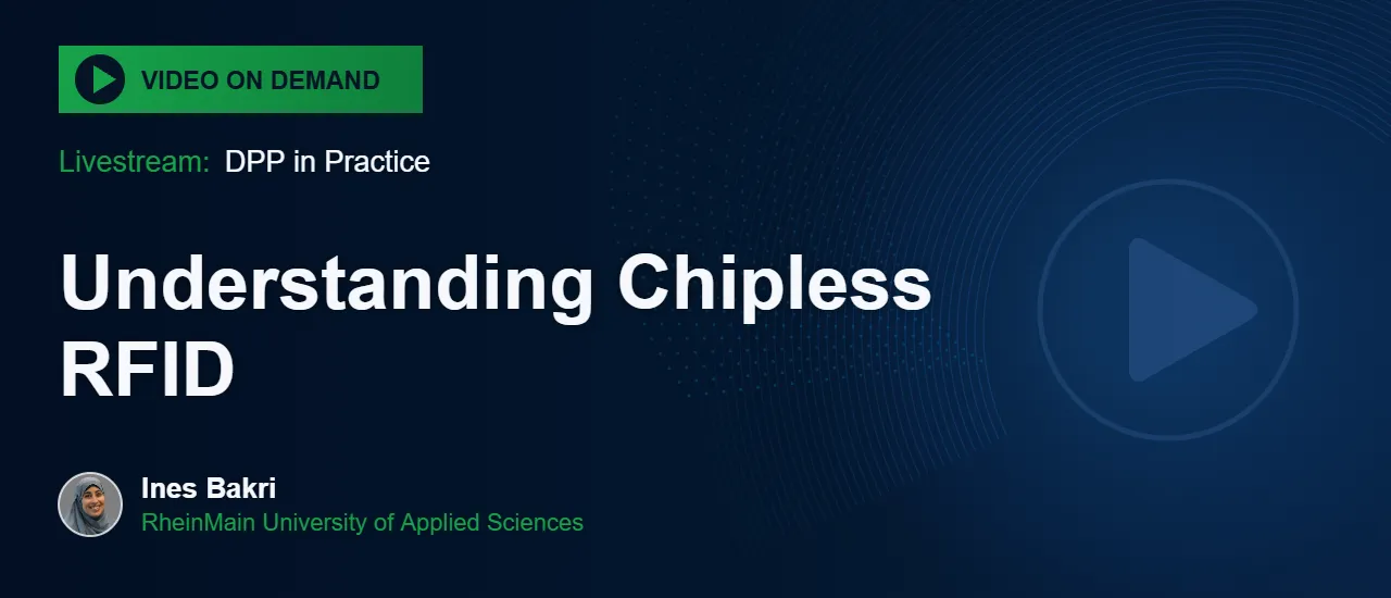 Lecture by Ines Bakri: Understanding Chipless RFID