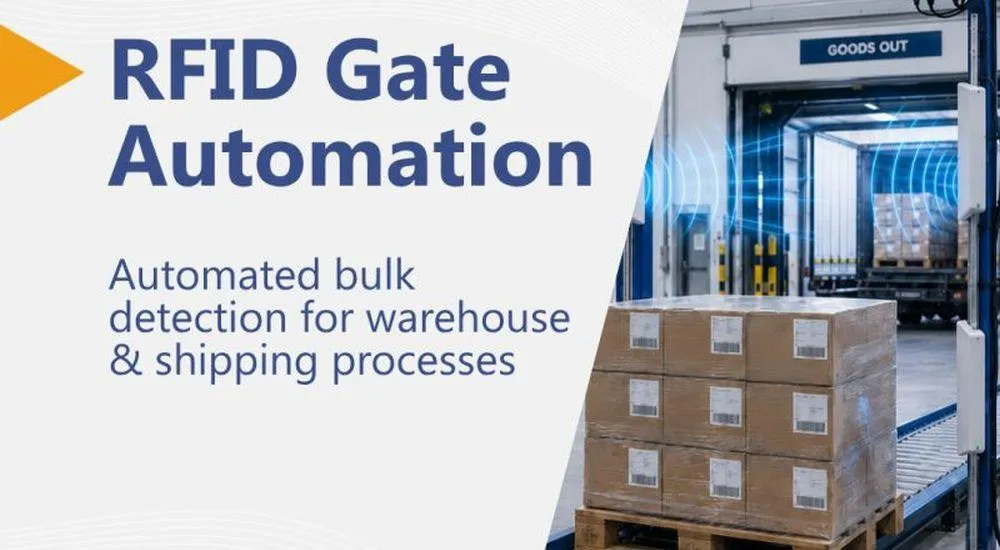 iDTRONIC RFline E4 automatisiert die Palettenerfassung am Lagertor