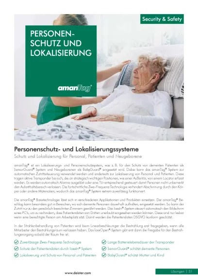 Broschüre - Personenschutz und Lokalisierung