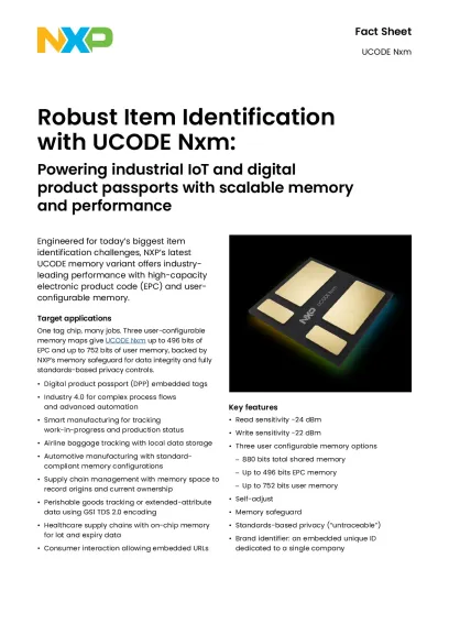 UCODE Nxm Fact sheet