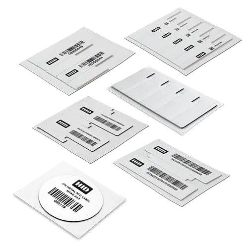 The HID IQ On-Metal Label family includes compact NFC and RAIN UHF RFID labels designed for reliable identification and tracking of metallic assets such as laptops, IT equipment, machinery and containers.