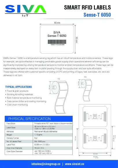 Sense-T 6050 Datasheet