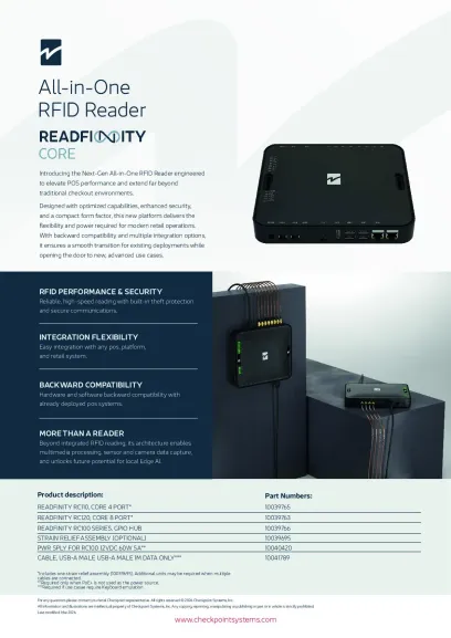 READFINITY CORE – Datenblatt