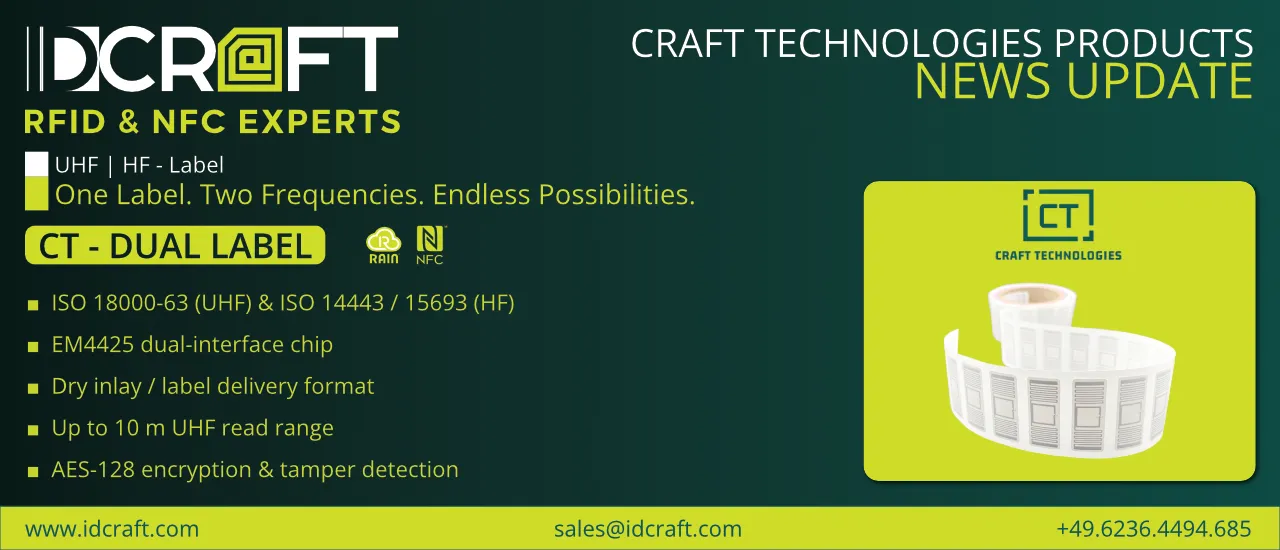 NFC and RAIN RFID in a Single Label for the Digital Product Passport