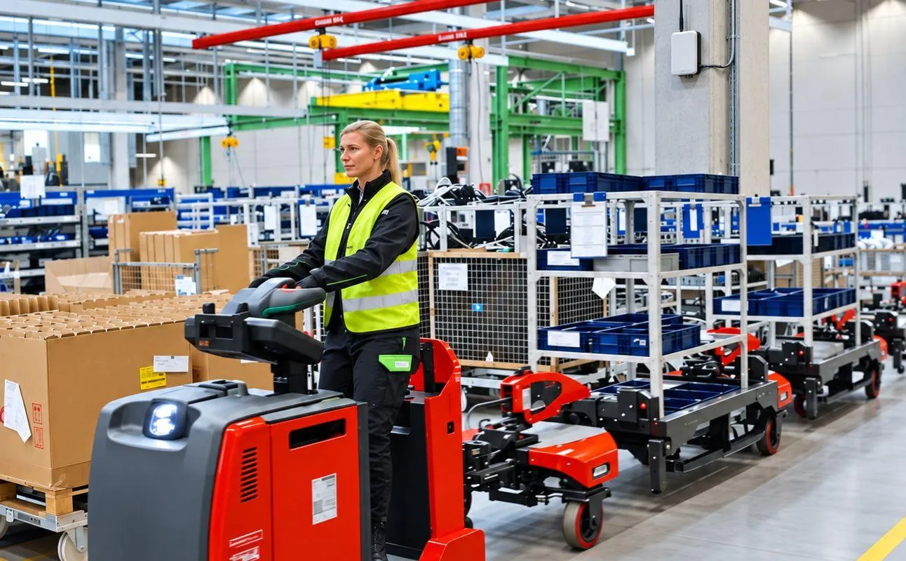 Materialtransport in der Produktion