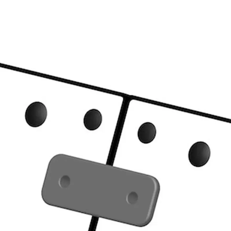 Image of interconnecting feet. (Rear view)