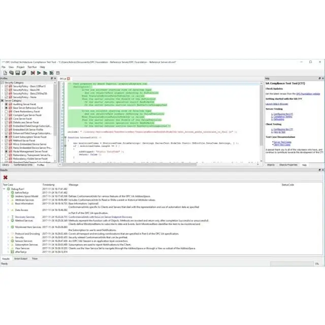 Product OPC UA Compliance Test Tool (UACTT)