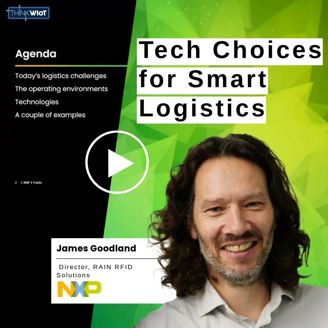 James Goodland erklärt Technologien für die Smart Logistik