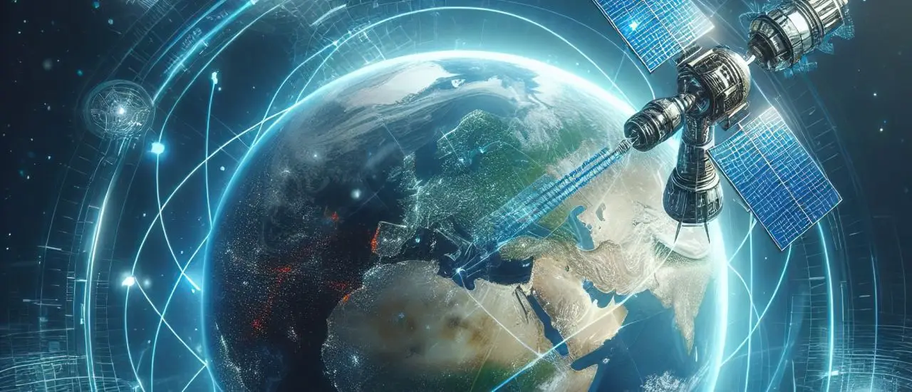Satelliten über die Erde